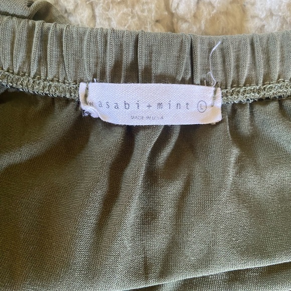 Wasabi + Mint Olive Green Cargo Jogger Jumpsuit - Picture 7 of 7